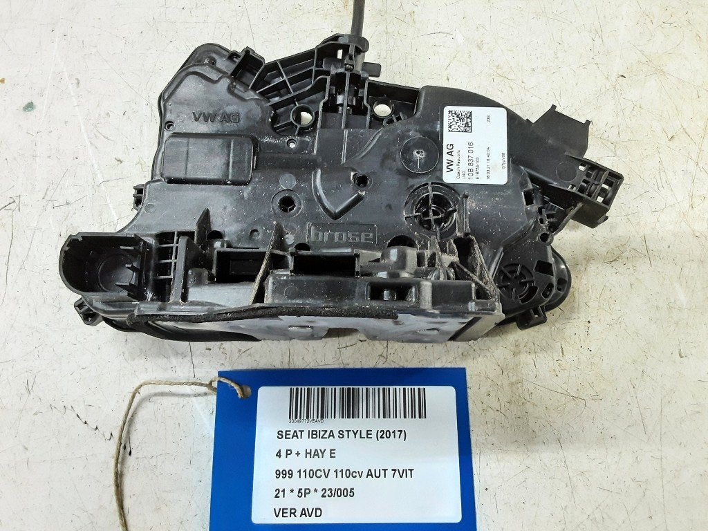 PORTIERSLOT RECHTS VOOR Seat Ibiza V (KJB) (10B837016), Auto-onderdelen, Carrosserie, Seat, Voor, Rechts, Gebruikt