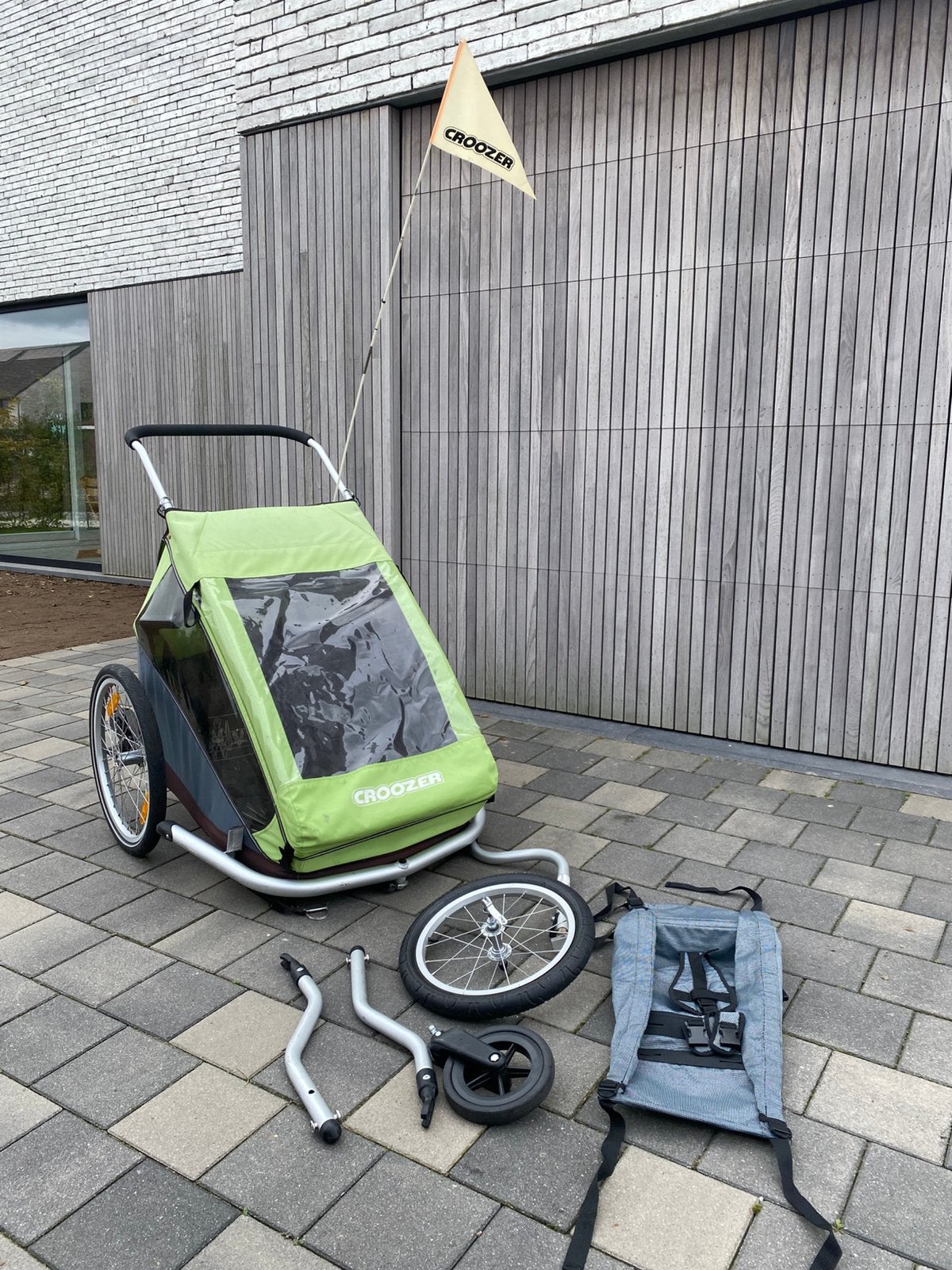 Croozer fietskar, Ophalen, Gebruikt, Kinderkar