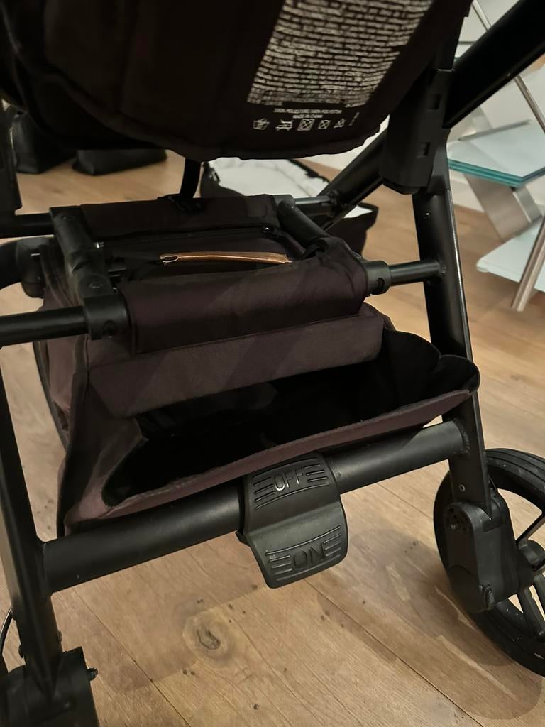 Zwarte Dubatti Buggy met alle accessoires, Duowagen, Gebruikt, Combiwagen, Ophalen