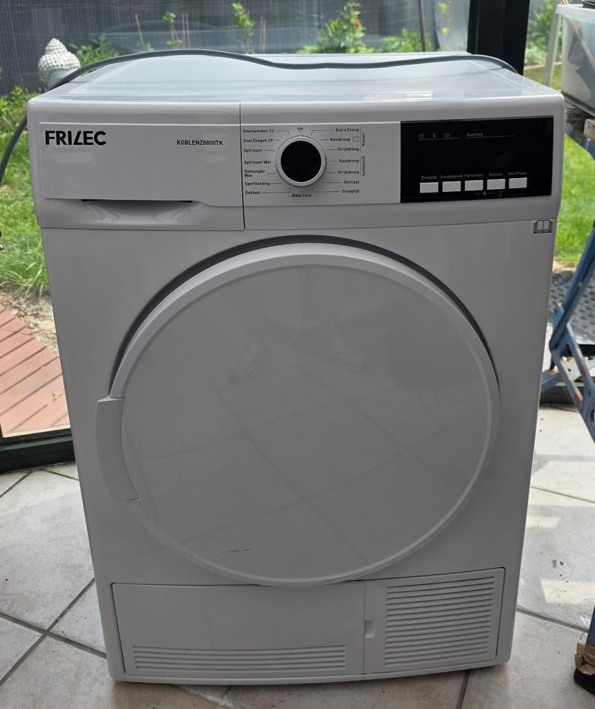 Frilec Droger KOBLENZ8800TK, Elektronische apparatuur, Droogkasten, Gebruikt, Condens, Voorlader, 6 tot 8 kg, Ophalen