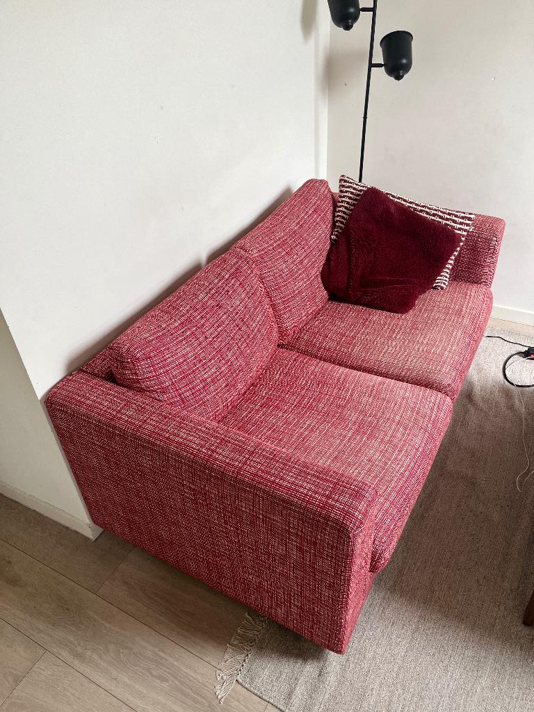 Rode VIMLE zetel (Ikea), 75 à 100 cm, Enlèvement, Utilisé, Deux personnes