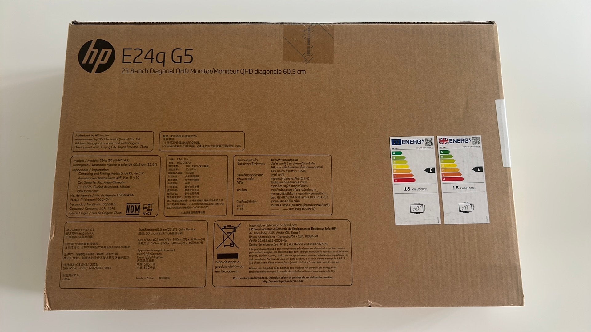 HP E24q G5 monitor, Computers en Software, Ophalen, Nieuw