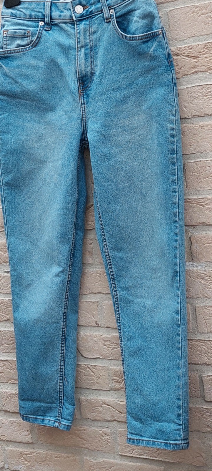 Jeansbroek maat m denim, Kleding | Dames, Spijkerbroeken en Jeans, Ophalen of Verzenden, Zo goed als nieuw, Blauw, W30 - W32 (confectie 38/40)