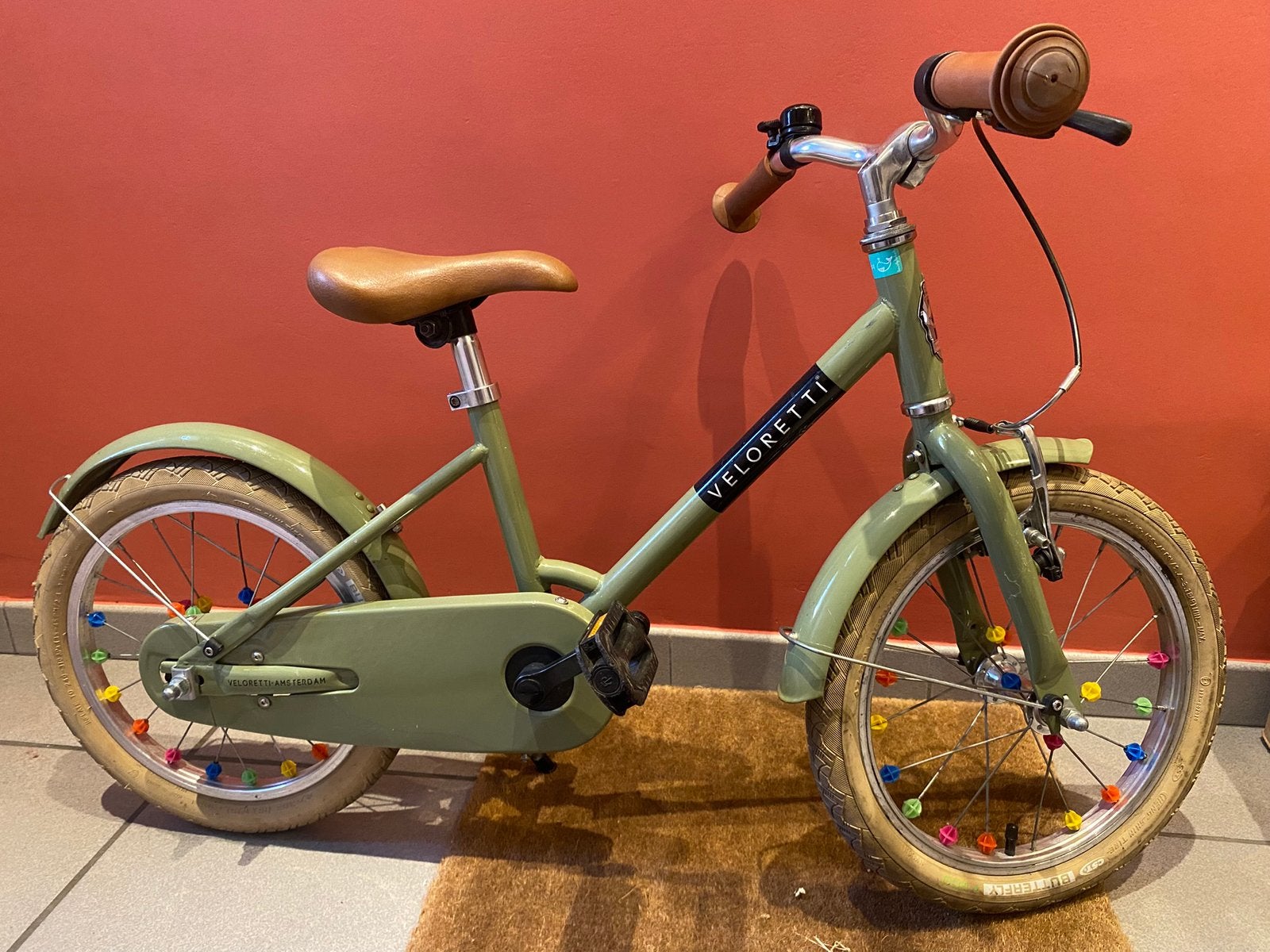 Veloretti Maxi kinderfiets, Fietsen en Brommers, Fietsen | Kinderfietsjes, Ophalen, Gebruikt, Terugtraprem, 16 tot 20 inch