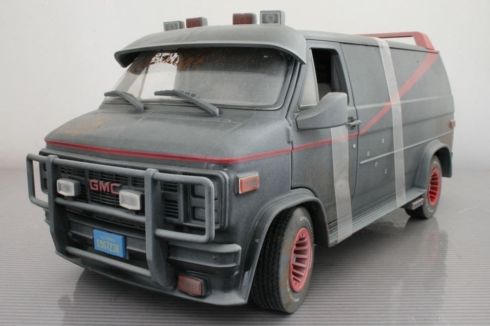 Fourgonnette GMC Vandura Greenlight 1/18 (équipe A), Enlèvement ou Envoi, Neuf, Voiture, Autres marques