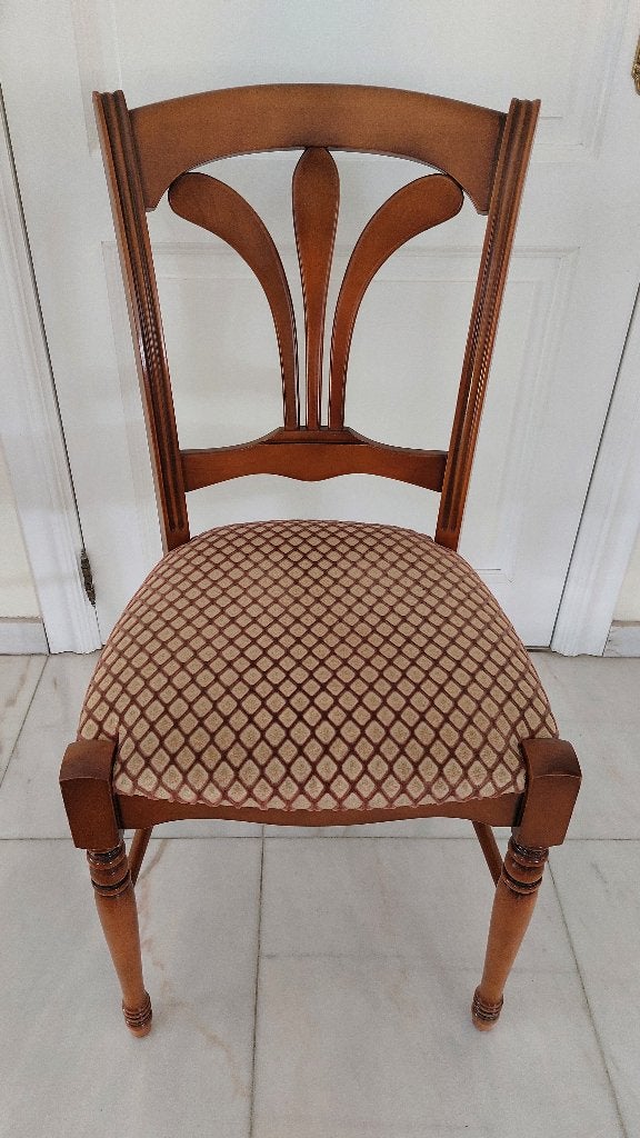 6 stoelen in kerselaar, Huis en Inrichting, Ophalen, Gebruikt, Hout, Vijf, Zes of meer stoelen