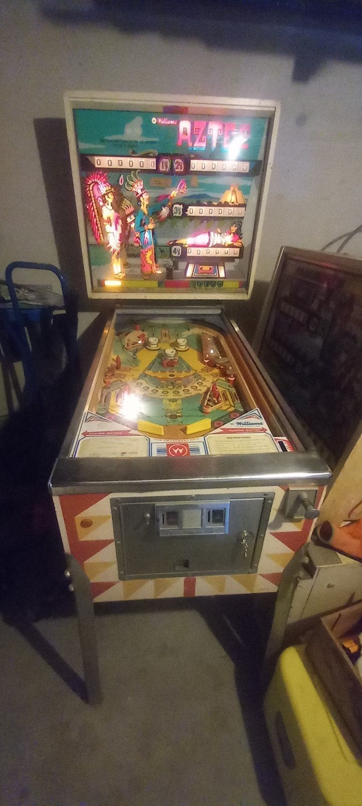 Flippers Williams Aztec 1976, Collections, Mécanique, Flipper (jeu), Williams, Enlèvement