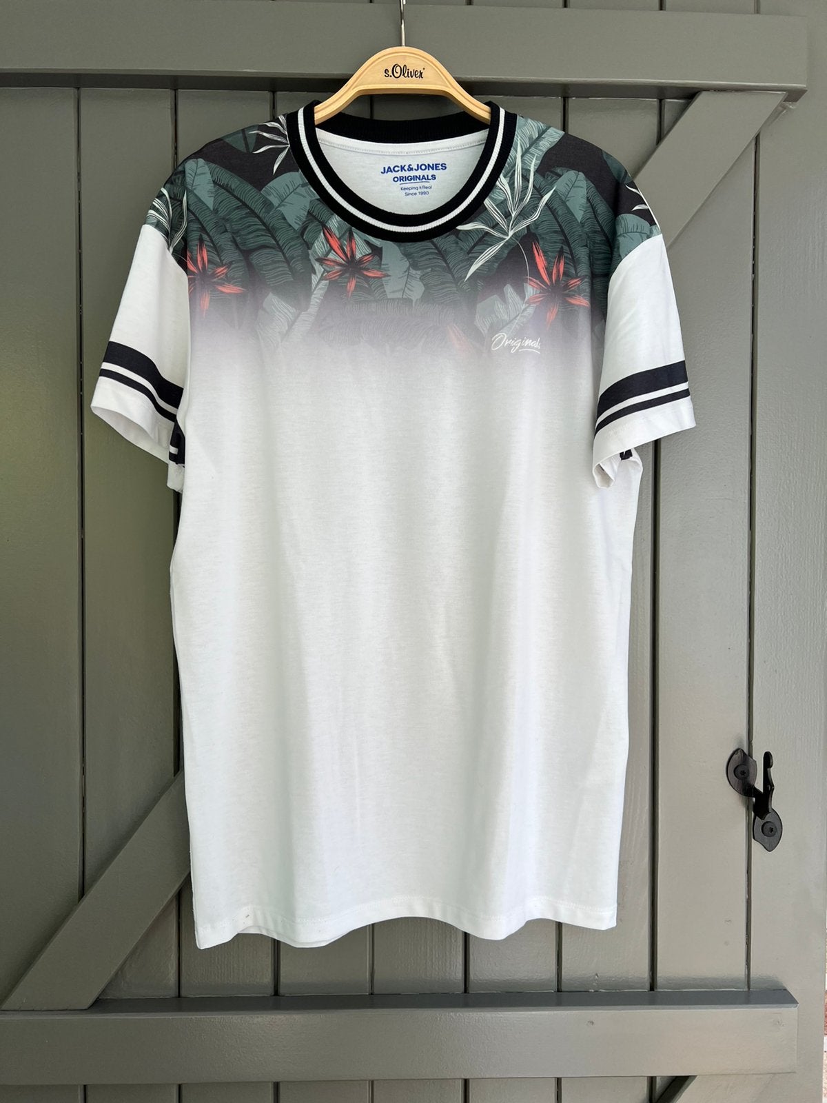 T-shirt Jack & Jones Originals Taille S – Imprimé Tropical, Vêtements | Hommes, T-shirts, Comme neuf, Blanc, Enlèvement