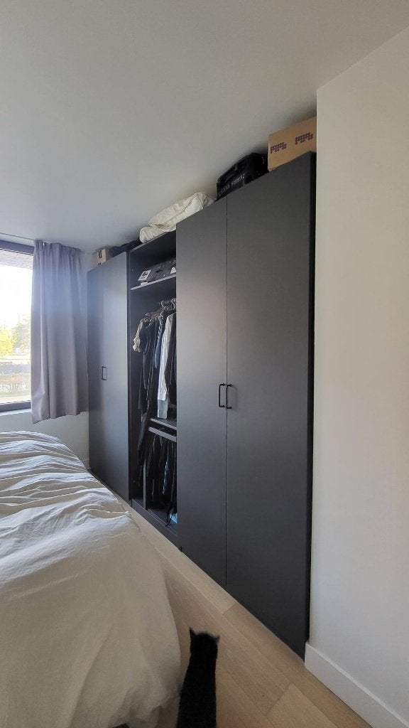 PAX kast ikea (modulair), Ophalen, 200 cm of meer, Donkergrijs, 200 cm of meer