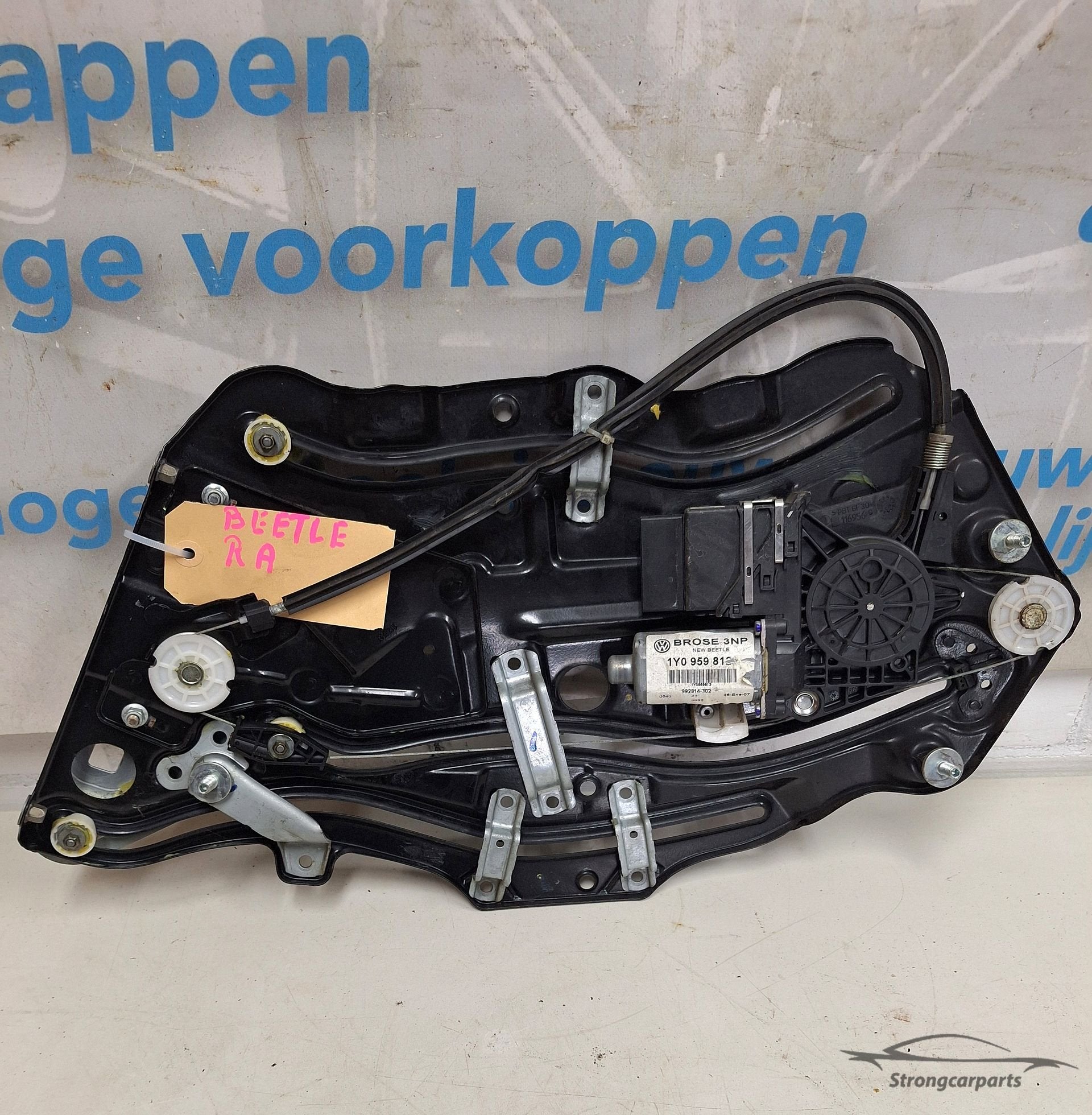 Raammechanisme VW New Beetle Cabrio 1Y0959812 rechts achter, Volkswagen, -, Utilisé, -