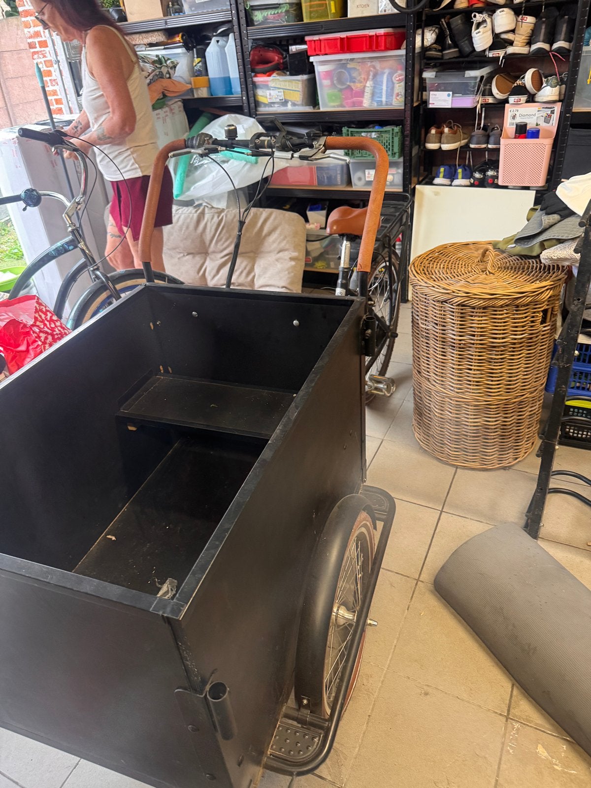 elektrische bakfiets, Gebruikt, Velgrem, Elektrisch, 2 kinderen