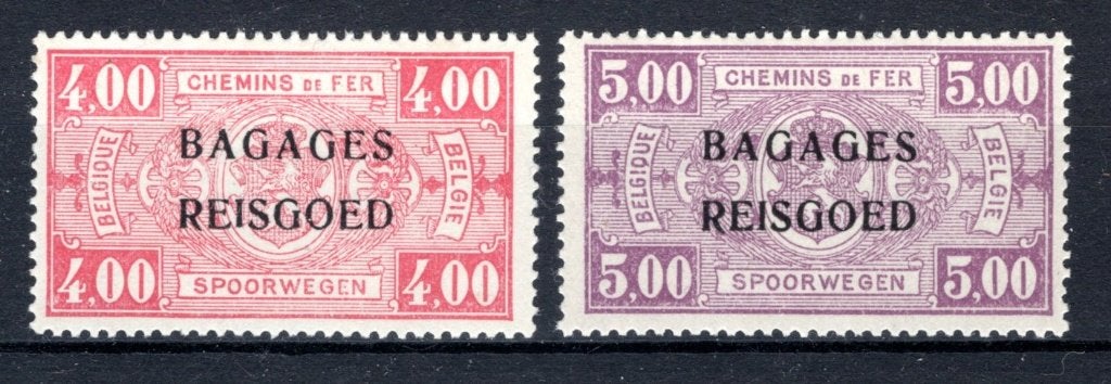 BA13/14 MNH** 1935 - Spoorwegzegels "BAGAGES - REISGOED", Verzenden, Postfris, Postfris