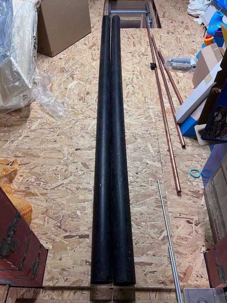 Geberit PE 90mm buizen + elektrolas koppelingen 90/50mm, Ophalen, 2 tot 4 meter, Nieuw, 80 mm of meer