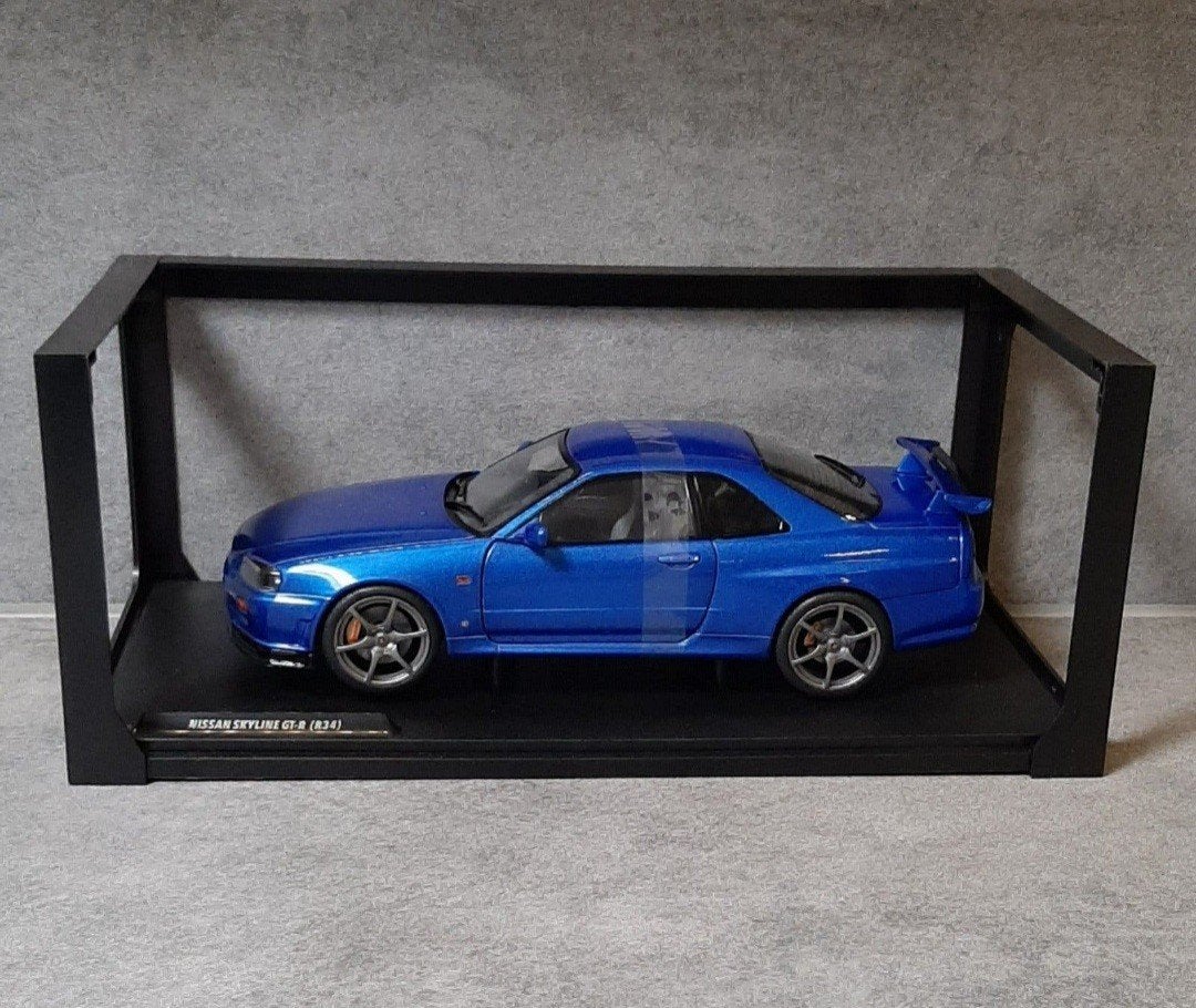 1:18/Nissan Skyline GT-R(R34)NIEUW, Enlèvement ou Envoi, Comme neuf, Voiture, Solido