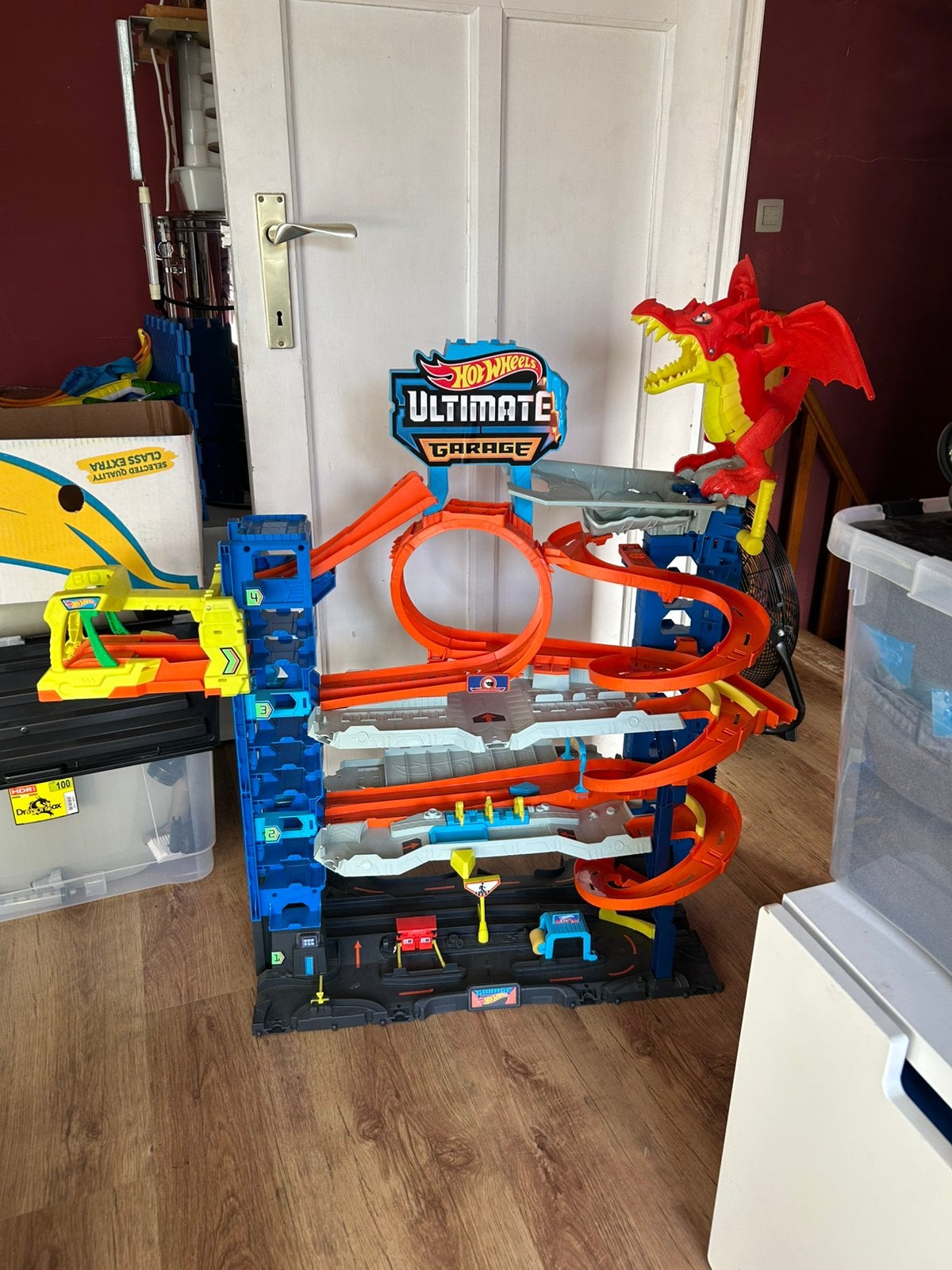 Garage hot wheels, Enfants & Bébés, Enlèvement, Comme neuf, Hot Wheels