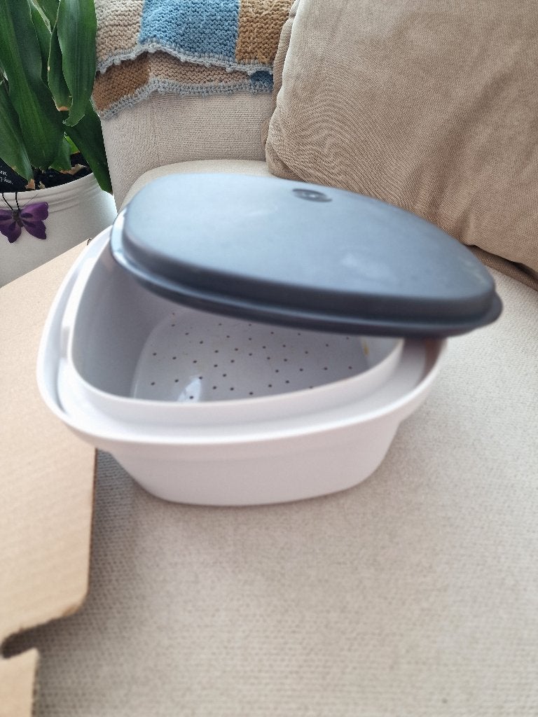 Tupperware serveerwonder, Enlèvement, Comme neuf, Bleu, Avec couvercle