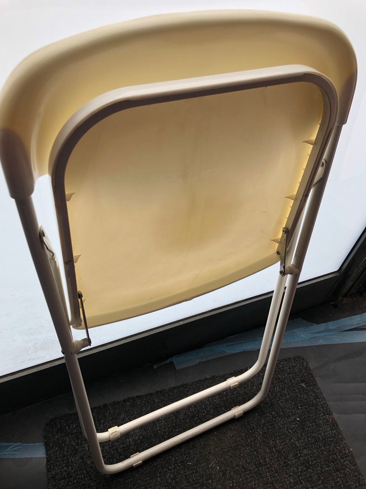 Klapstoelen wit, Huis en Inrichting, Stoelen, Ophalen, Gebruikt, Wit, Modern