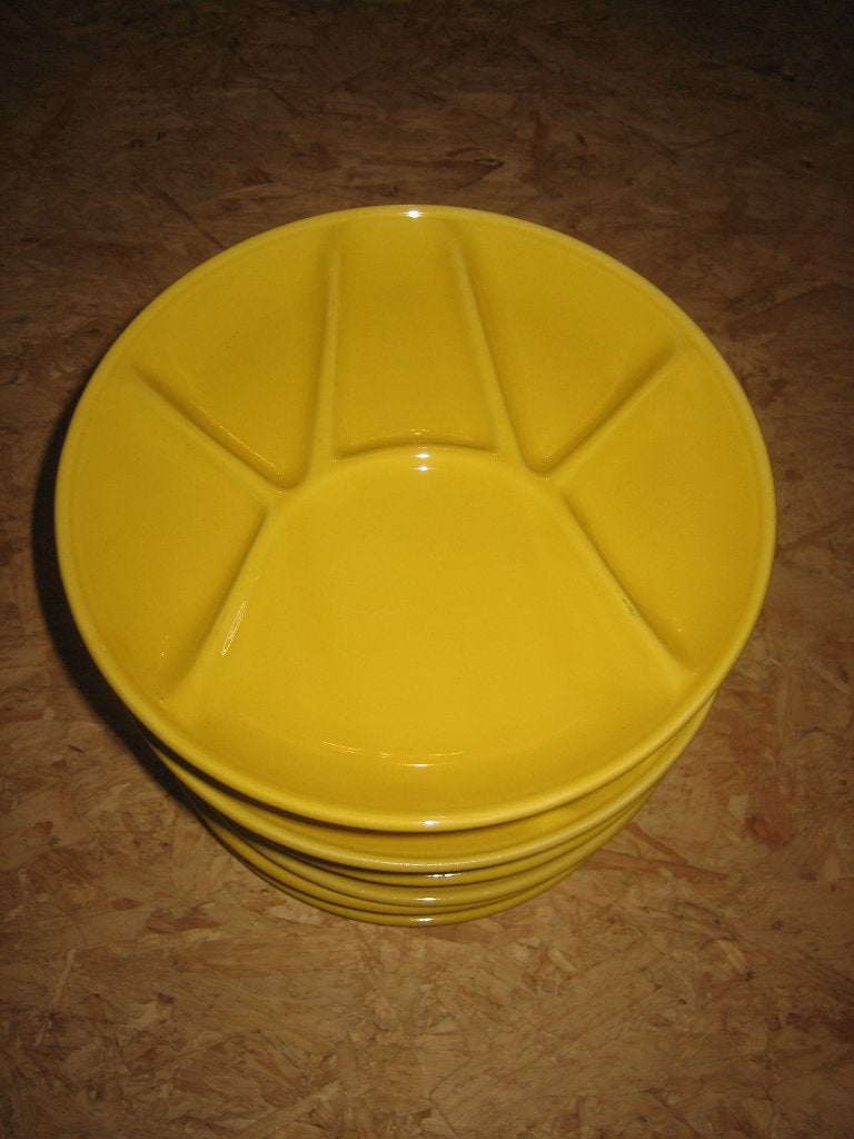 12 assiettes à fondue, Enlèvement, Utilisé, Uni, Assiettes(s)