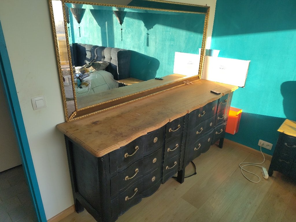Commode style Versailles - 6 tiroirs, Maison & Meubles, 25 à 50 cm, Moins de 100 cm, 150 à 200 cm, Enlèvement
