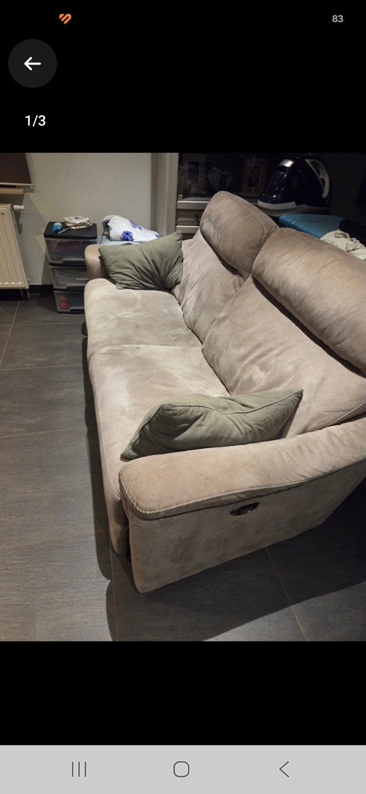 gratis relax van 2,5 zit 1tje is defect, Huis en Inrichting, Ophalen