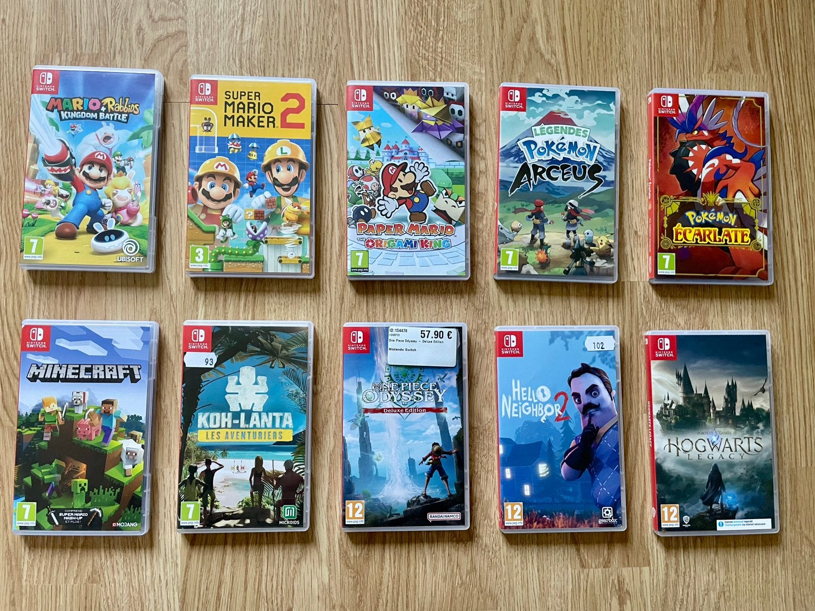 10 jeux NINTENDO SWITCH, Enlèvement ou Envoi, Comme neuf