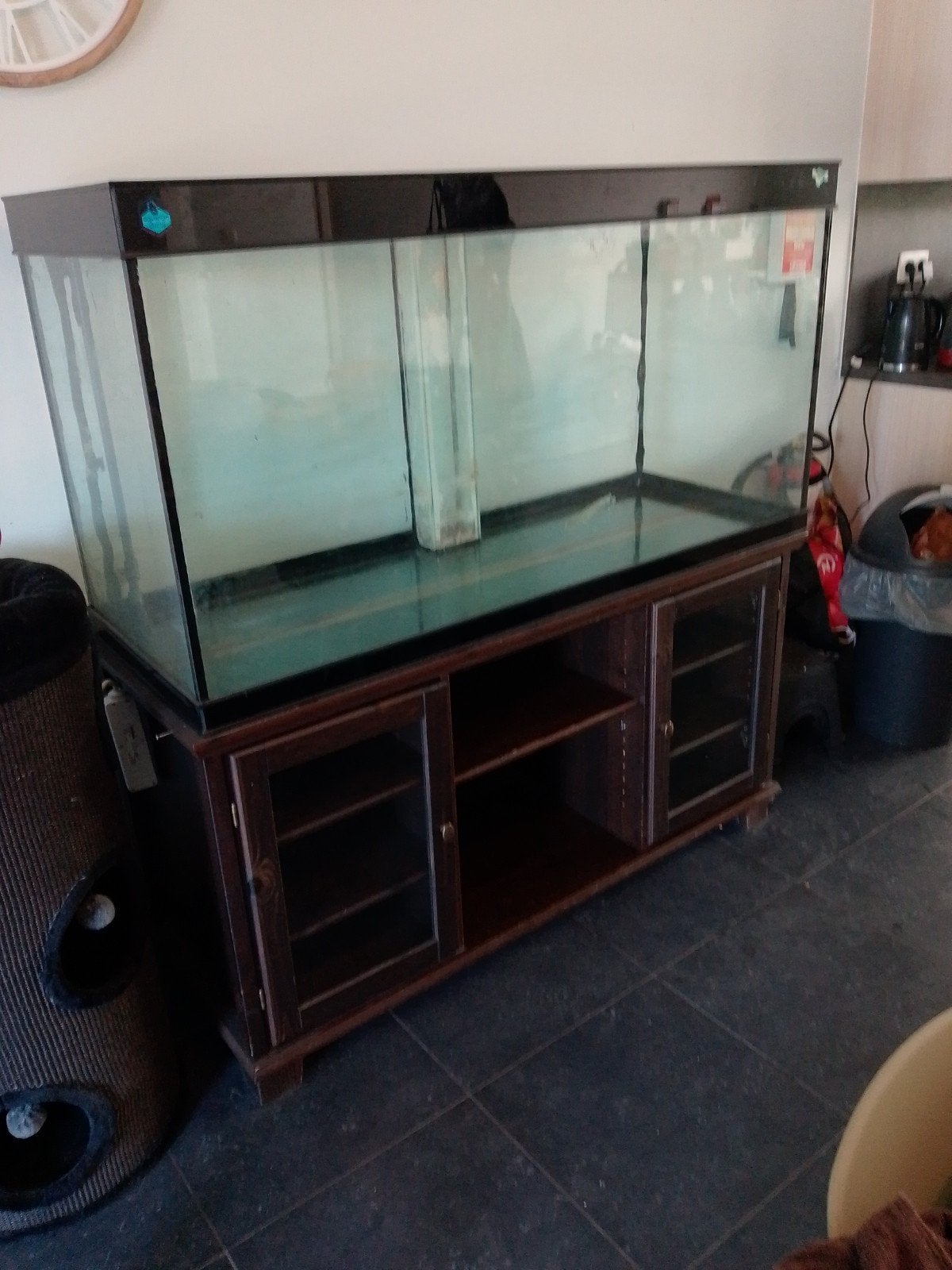Aquarium 130/45/60 met kast, Ophalen