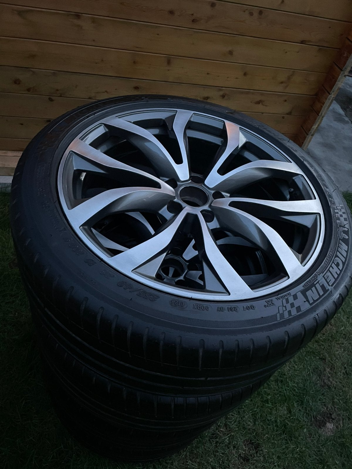 Jantes de 19 pouces 5x112 avec pneus Michelin 255/40/19, Pneus et Jantes, 255 mm, Pneus été, 19 pouces