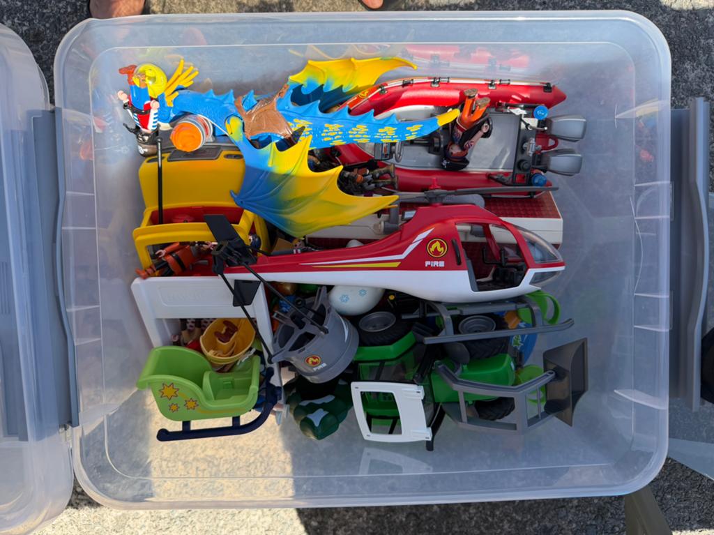 Bak playmobil, Ophalen, Gebruikt