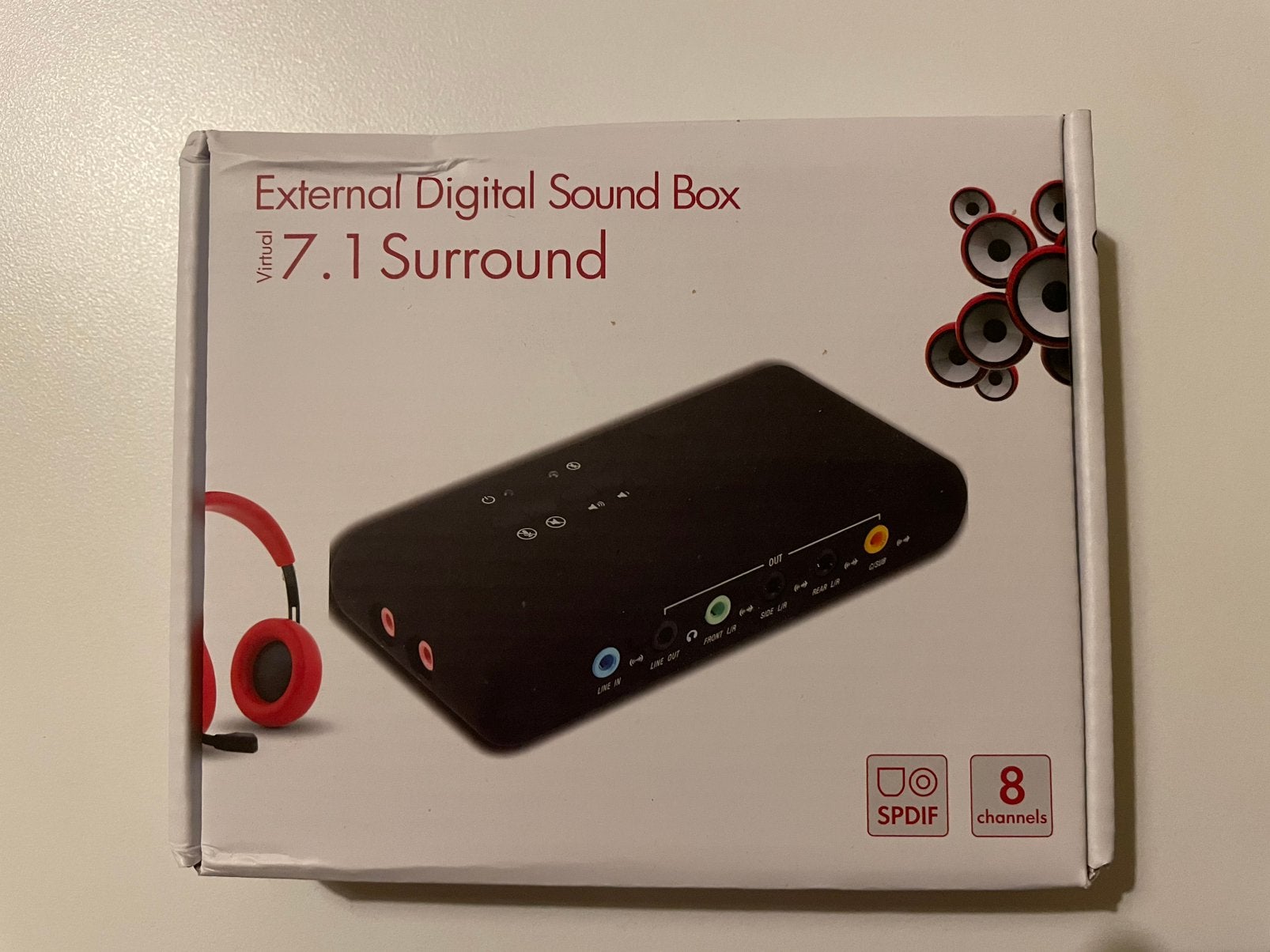 Interface audio 7.1 (3,5 mm, optique), Externe, Comme neuf, Enlèvement, Desktop