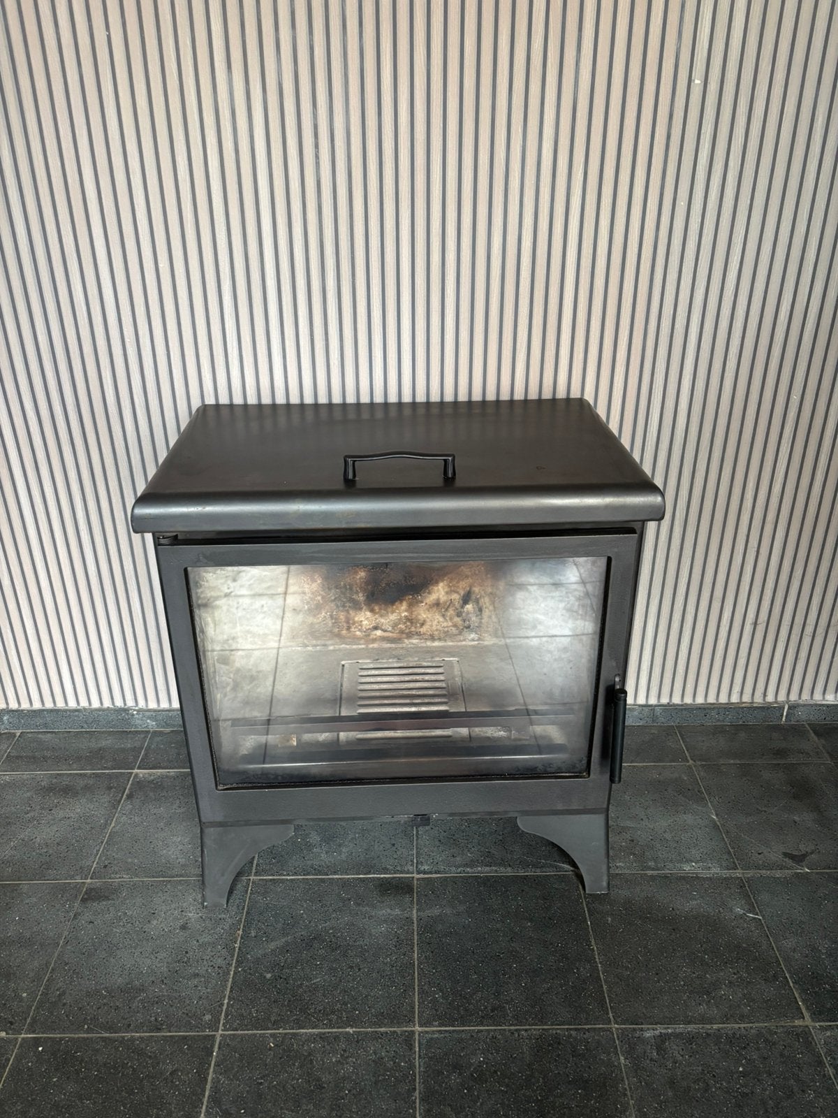 Poêle à bois PANADERO 9,8 kW avec vitre, Huis en Inrichting, Ophalen, Zo goed als nieuw, Hout, Houtkachel