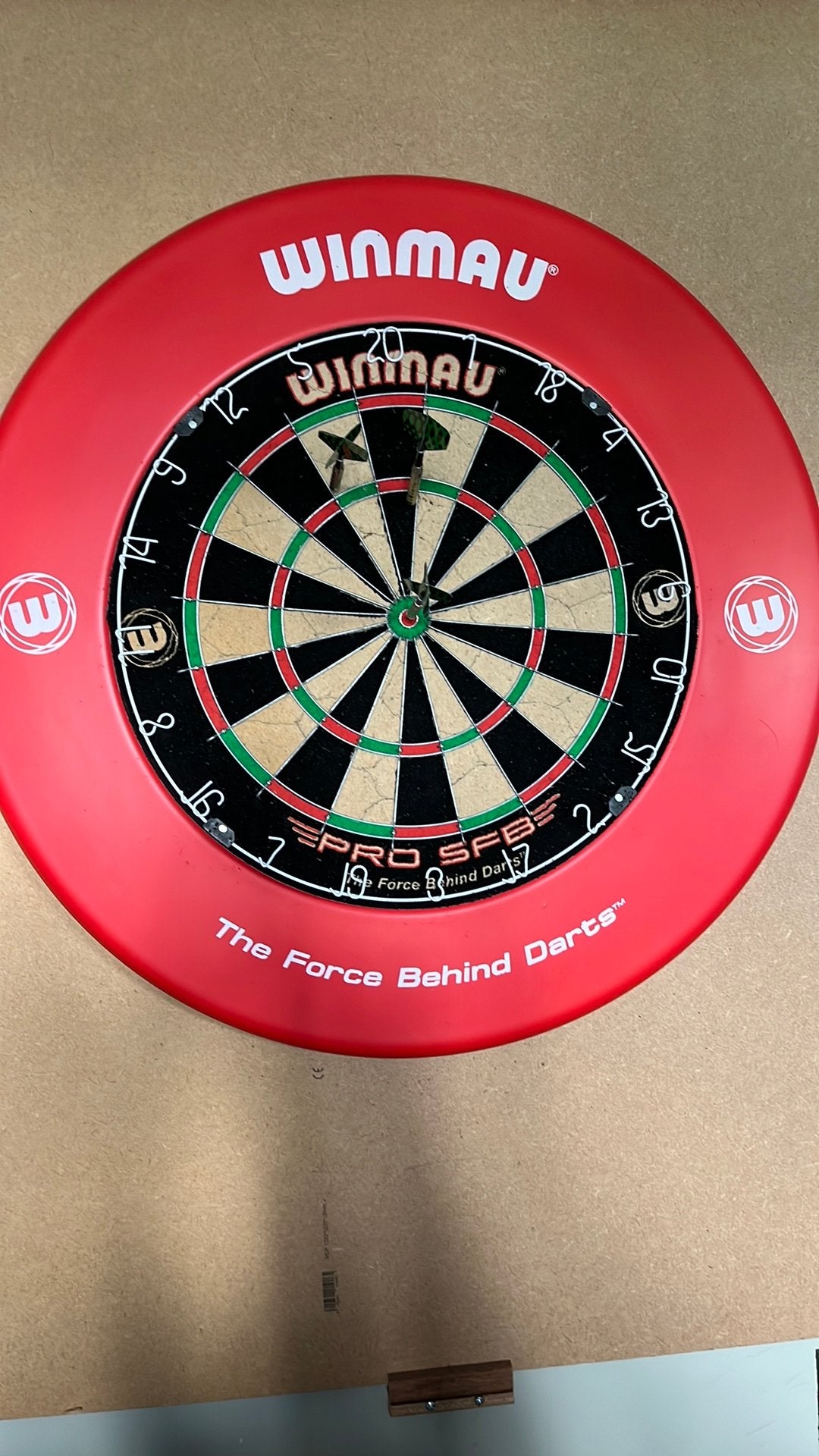 Dartsbord met beschermrand, Sports & Fitness, Enlèvement, Comme neuf, Cible de fléchettes