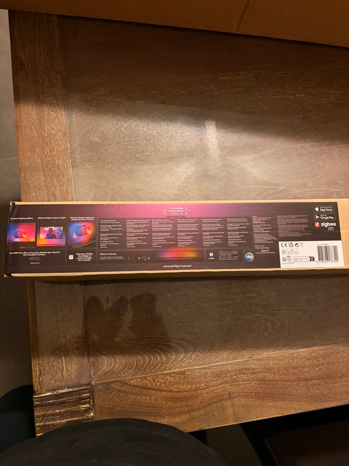 NEUF: 160€ Barre Philips Hue Play Gradient Light Tube LARGE, Ophalen, Nieuw, Zwart, Philips