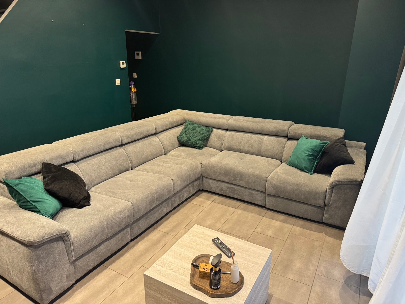 Fauteuil gris, tissu lavables, Maison & Meubles, Enlèvement, Comme neuf
