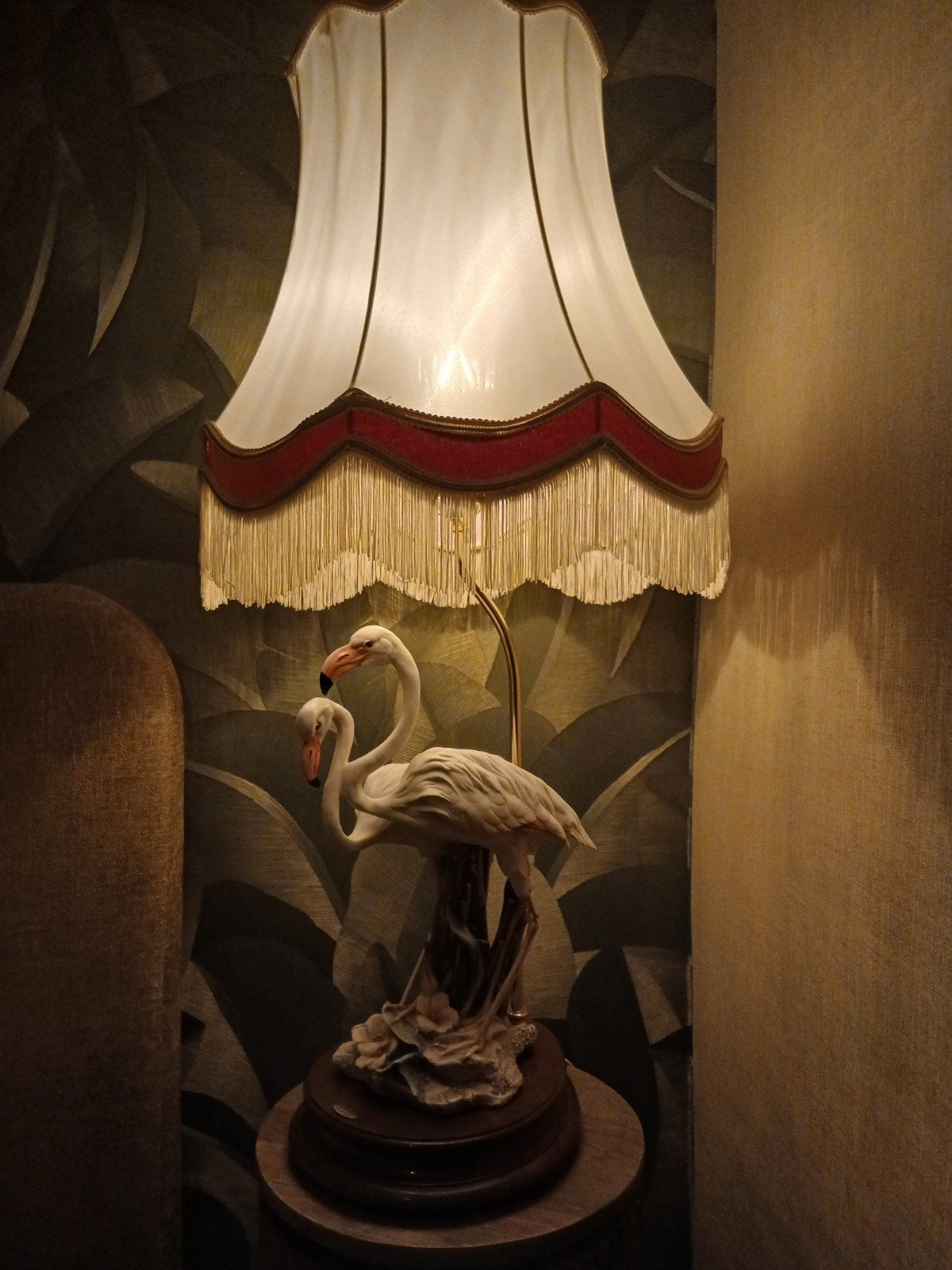 Giuseppe Armani flamingo tafellamp – vintage Florence beeld, Ophalen