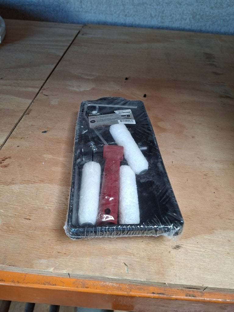 Verfset met roller en verfbak of Nieuwe verfroller set, Bricolage & Construction, Enlèvement, Neuf, Rouleau à peinture
