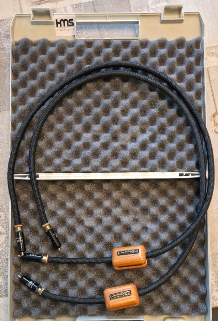 HMS Gran Finale Jubilee RCA kabel 1m WBT, Verzenden, Zo goed als nieuw, Minder dan 2 meter, Interlink-kabel