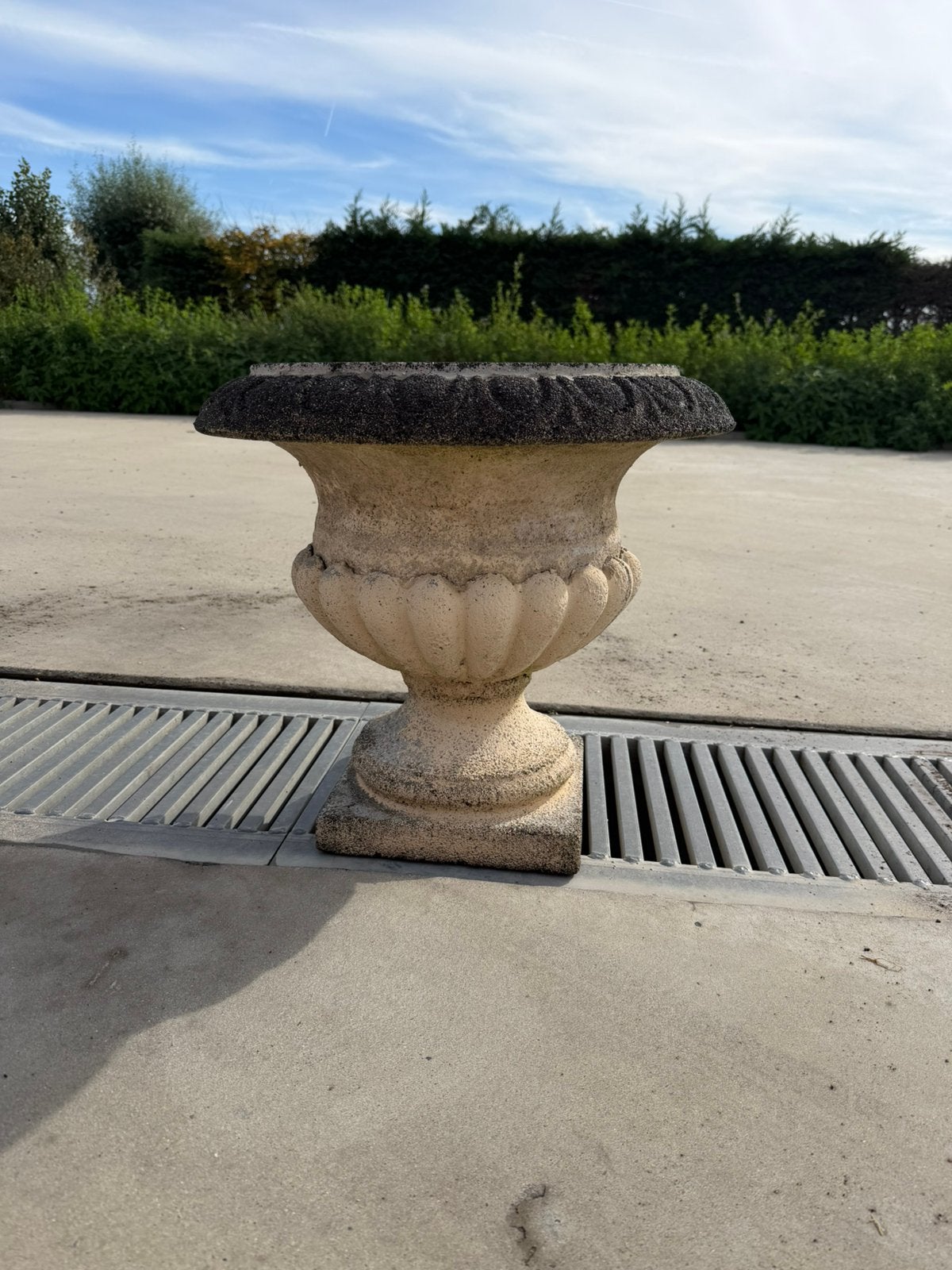 2 magnifiques pots de fleurs anciens sur pieds, Jardin & Terrasse, Enlèvement, Utilisé