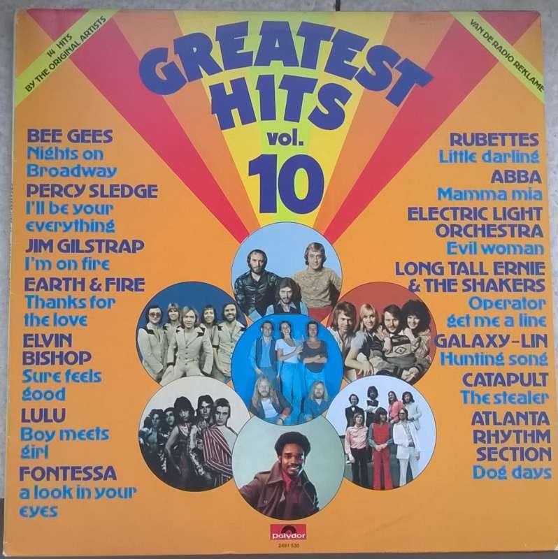 LP Greatest hits vol 10, Enlèvement ou Envoi, Pop, Housse de protection extérieure, Comme neuf