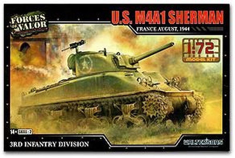 FORCES OF VALOR 873004A SHERMAN M4A1 FRANCE AUGUST 44 1/72, Neuf, Autres marques, 1:50 ou moins, Tank