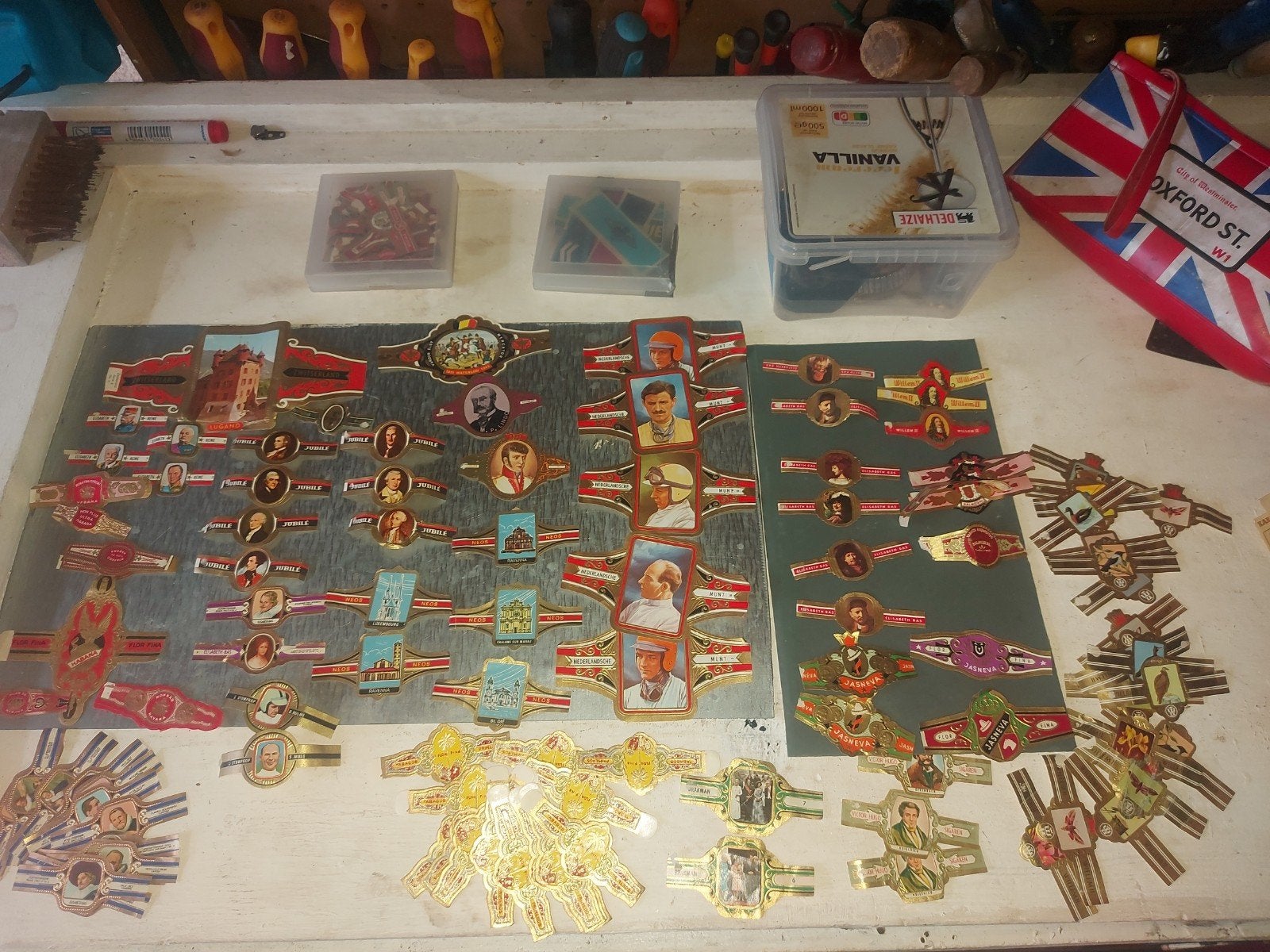 Collection de bracelets à cigares de 350 à 500 pièces, Enlèvement ou Envoi