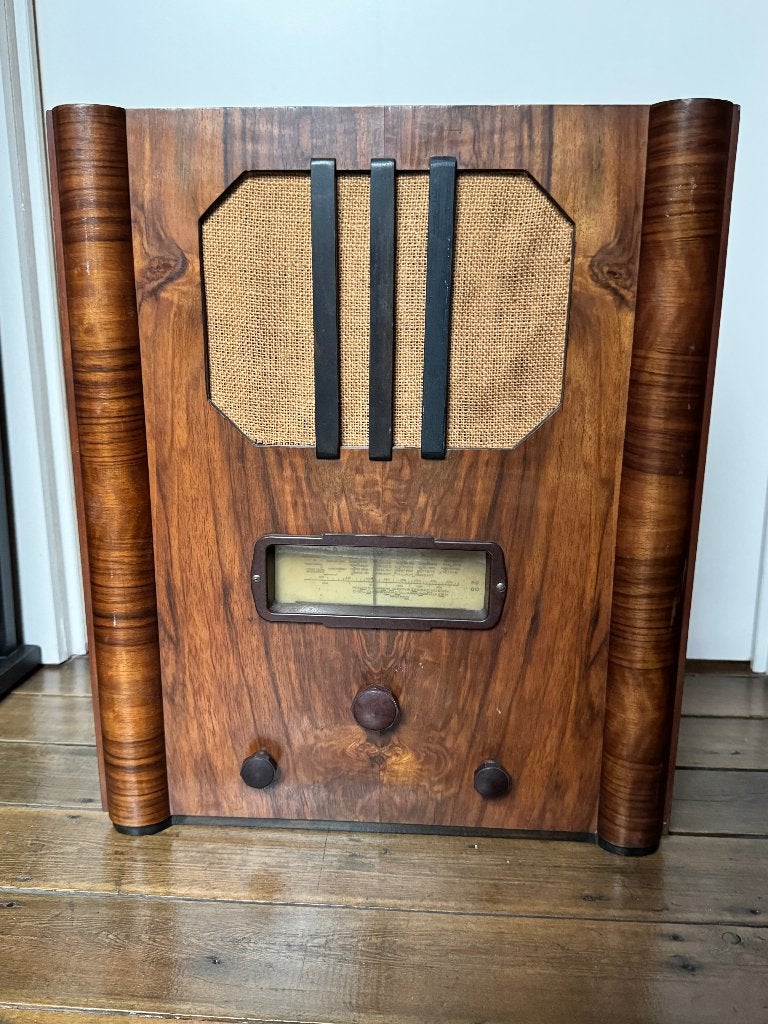 Antieke Art Deco radio in mooie staat, Antiek en Kunst, Ophalen