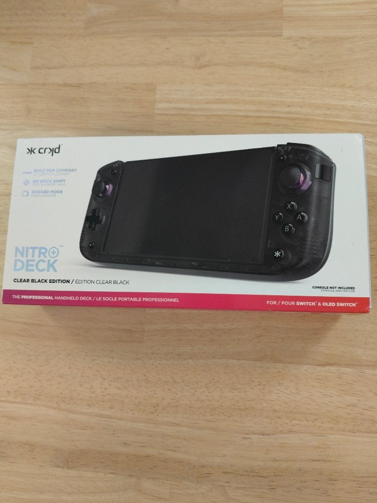 Deck CRKD Nitro noir — Nintendo Switch/OLED, Consoles de jeu & Jeux vidéo, Consoles de jeu | Nintendo Switch, Enlèvement ou Envoi