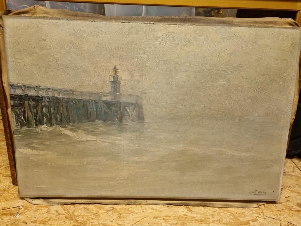 Mooi schilderij van de zee  zie foto., Ophalen, Foto