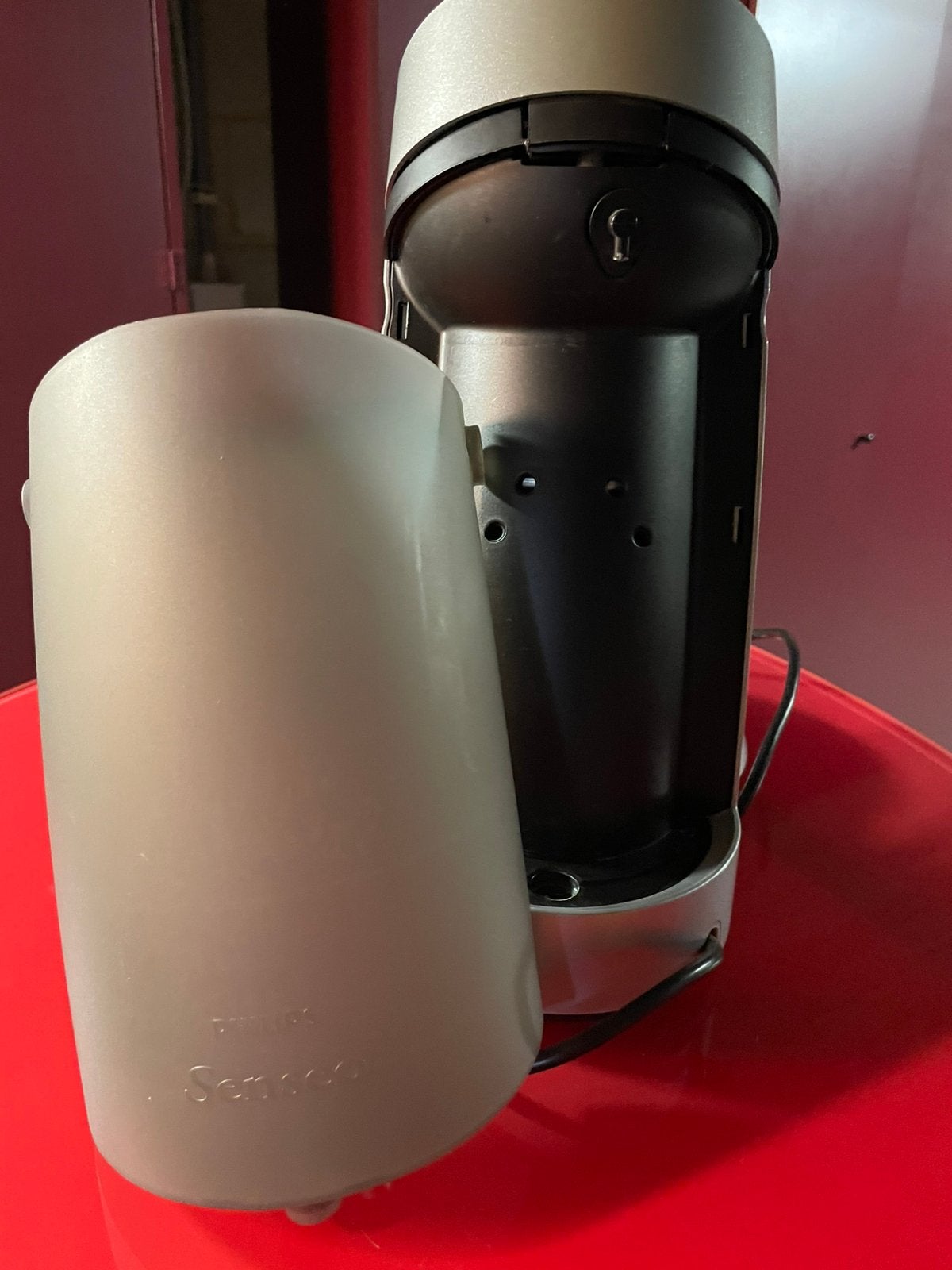 Machine à café Philips - Senseo Grix métallique, Réservoir d'eau amovible, Dosettes et capsules de café, Comme neuf, 4 à 10 tasses