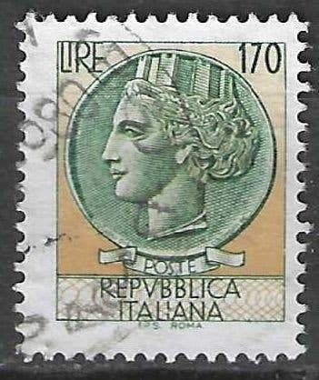 Italie 1977 - Yvert 1325 - Munt van Syracuse - 170 l.  (ST), Verzenden, Gestempeld