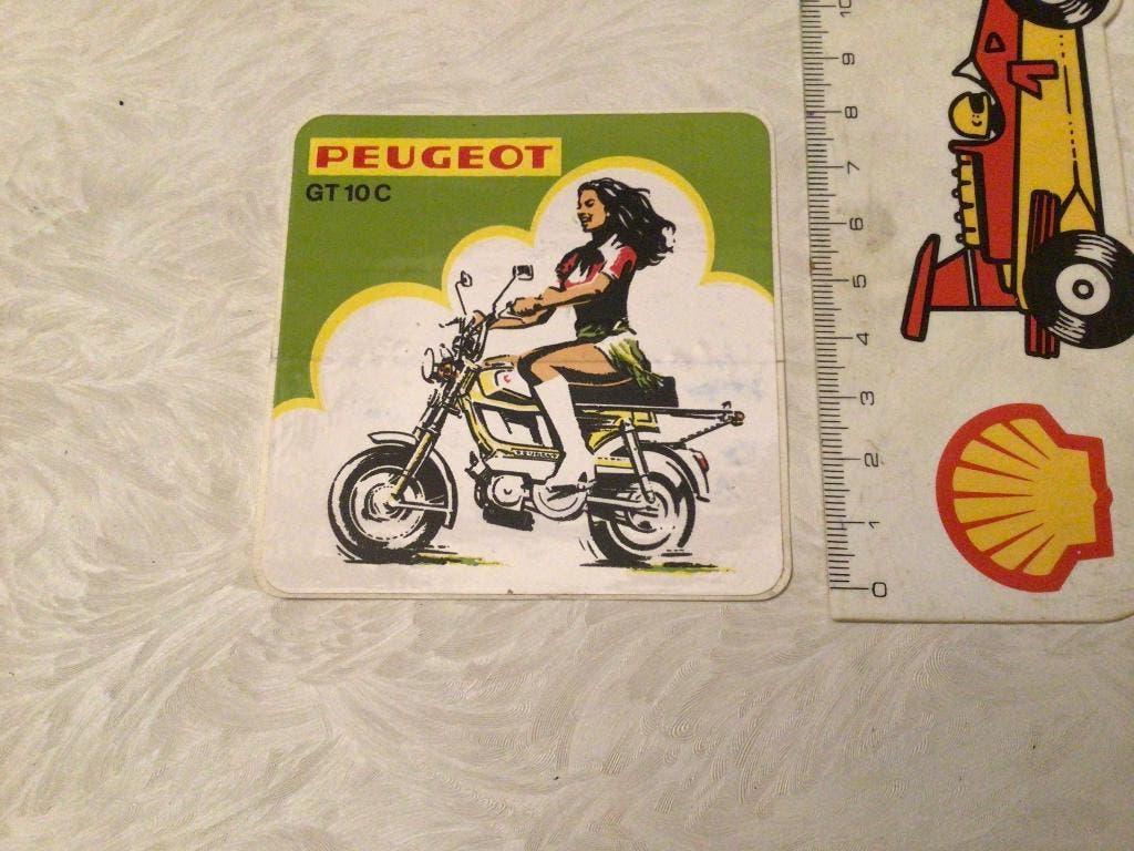 Sticker Peugeot brommer Gt10 C, Verzamelen, Stickers, Ophalen of Verzenden