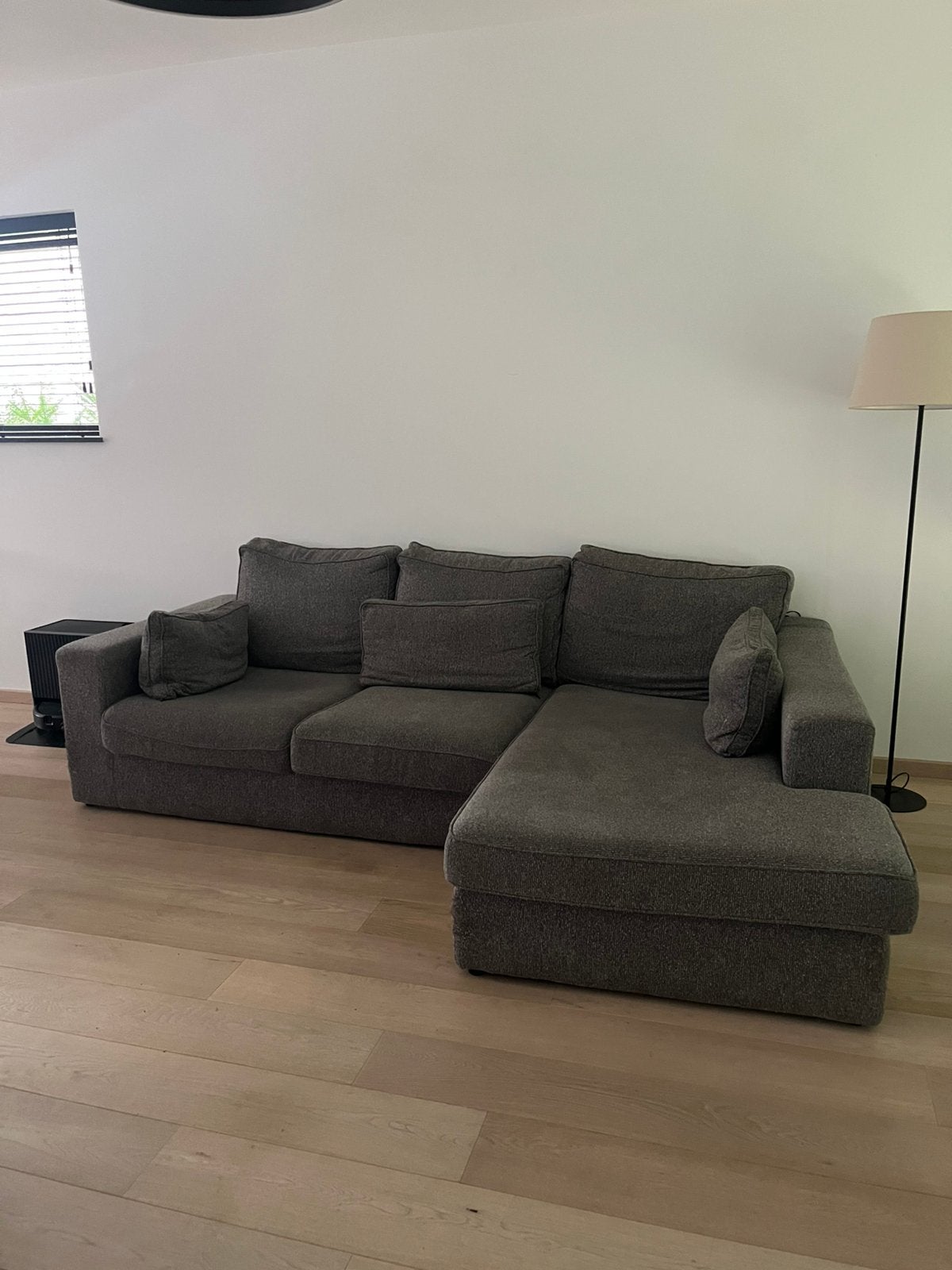 Zetel donker grijs, Ophalen, Gebruikt, Driepersoons