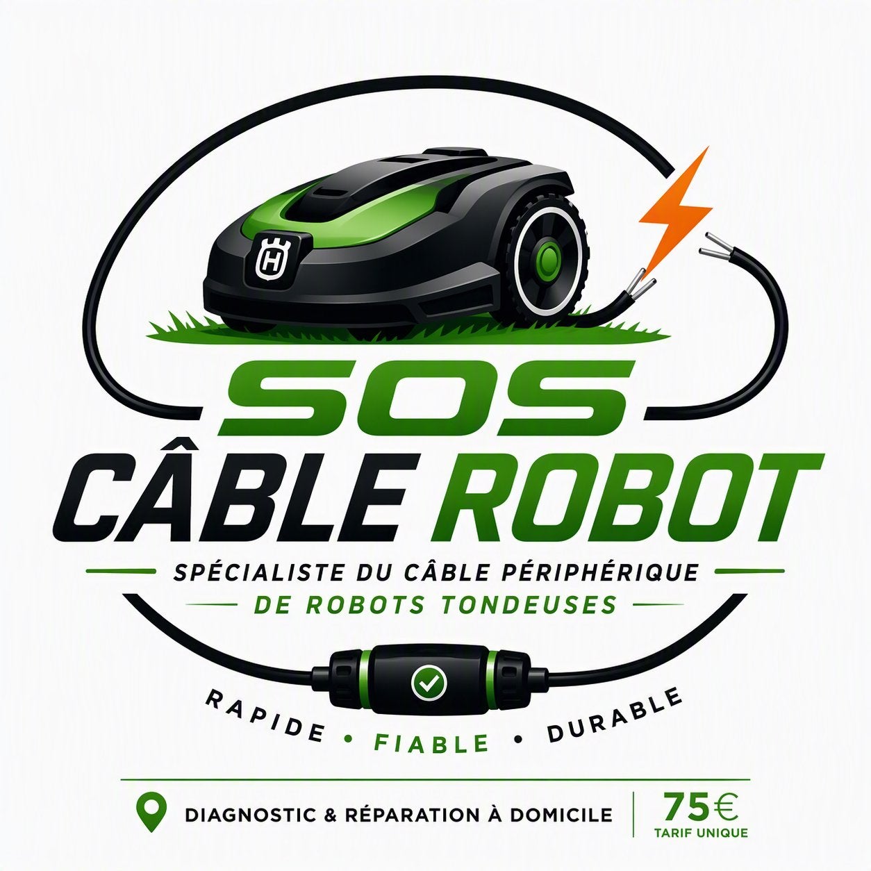 Réparation, recherche cable robot, Envoi