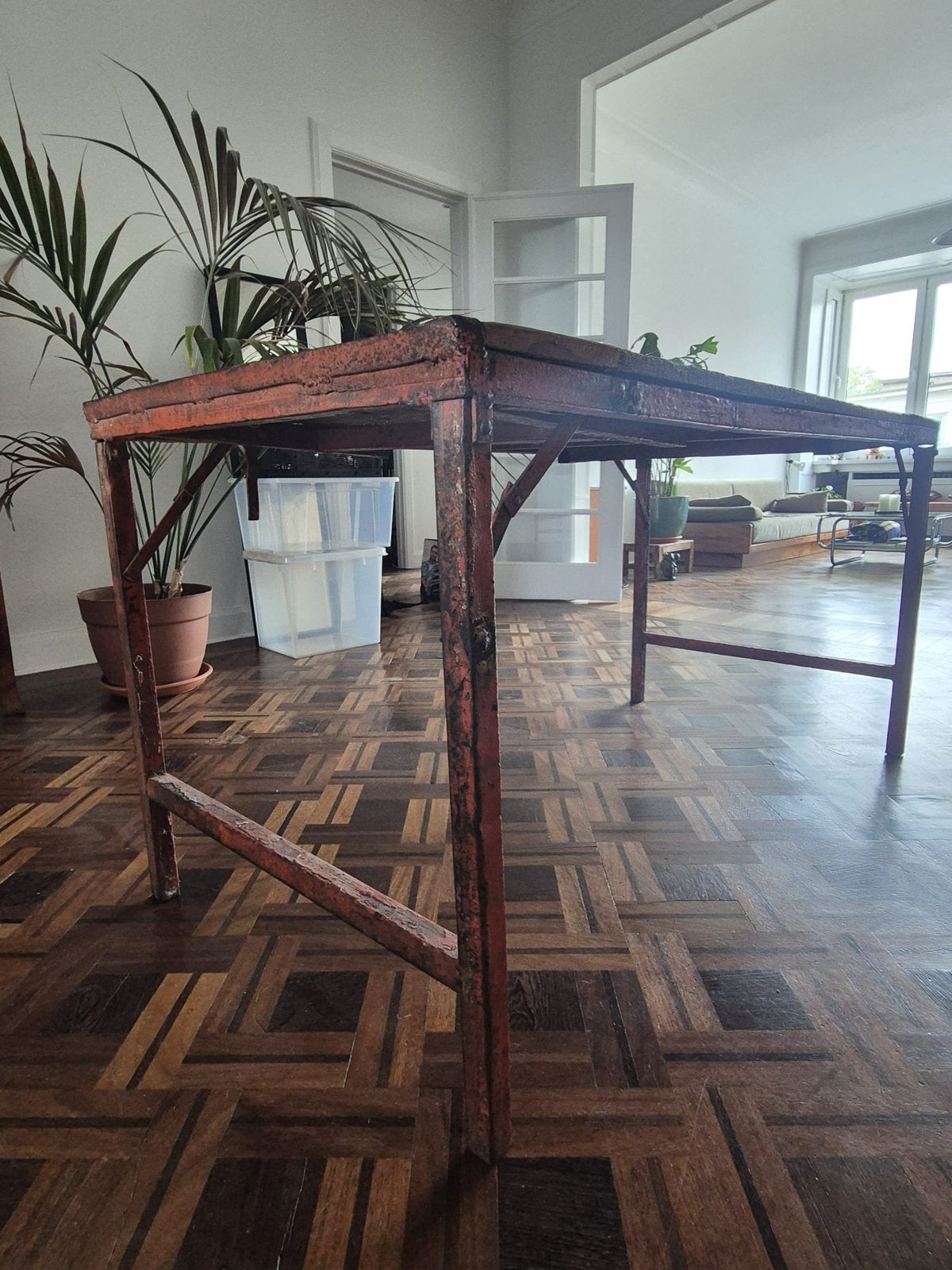 Vintage eettafel 6 personen, Huis en Inrichting, Ophalen, Zo goed als nieuw