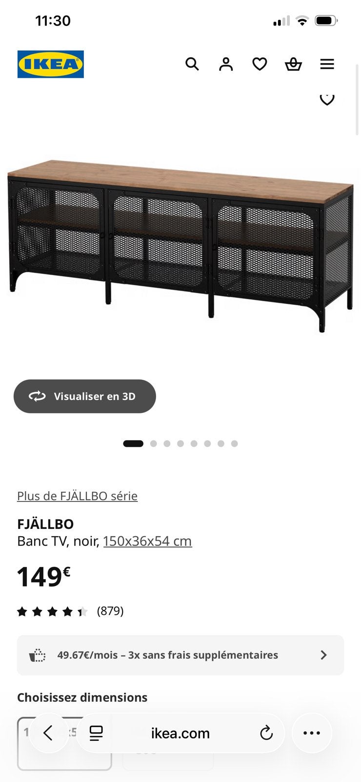 Meuble télé fjallbo ikea, Enlèvement ou Envoi, Comme neuf